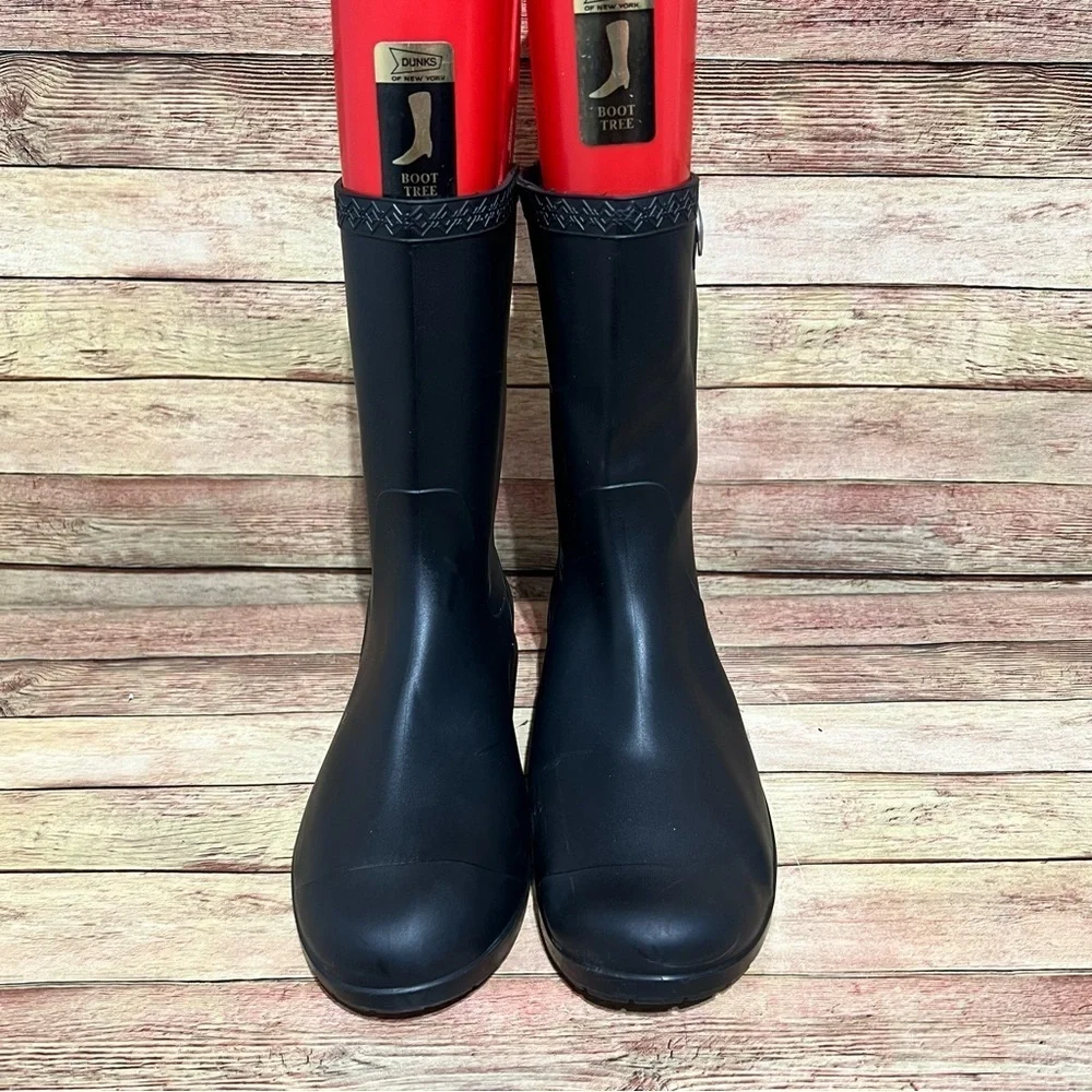 Ugg Sienna Matte Black Rain Boots